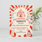 Invitation Cirque Thématique Anniversaire de enfant Party Inv (Debout devant)