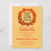 Invitation Citation Bible Thanksgiving Autumn Leaf (Devant)