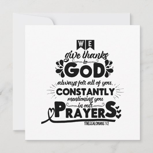 Invitation Citation biblique (Devant)