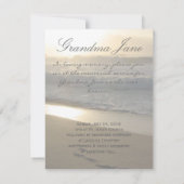 Invitation Citation biblique de coucher du soleil (Dos)