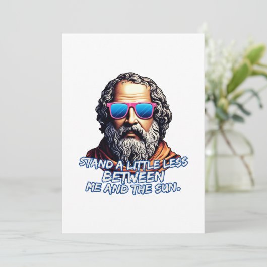 Invitation Citation cool (Debout devant)