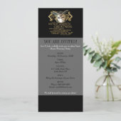 Invitation Citation de douzième nuit (version d'or) (Debout devant)