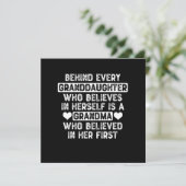 Invitation Citation de grand-mère et petite-fille (Debout devant)