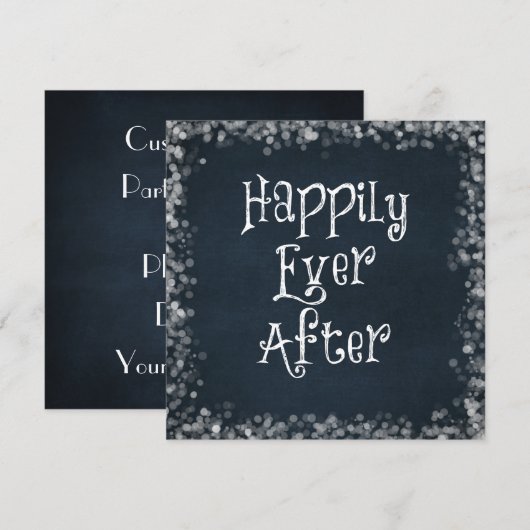 Invitation Citation de Happily Ever After (Devant / Derrière)