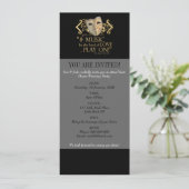 Invitation Citation de musique de douzième nuit (version (Debout devant)