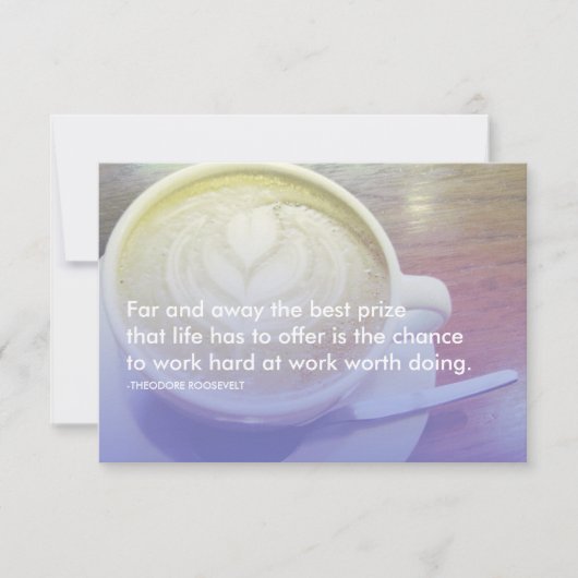 Invitation citation de succès de Roosevelt (Devant)