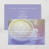 Invitation citation de succès de Roosevelt (Devant / Derrière)