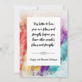 Invitation Citation de vacances de guérison (Dos)