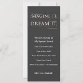 Invitation Citation de William Ward Imagine (Devant)