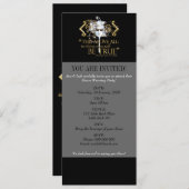 Invitation Citation du hameau "self be true" (version Gold) (Devant / Derrière)