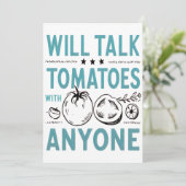 Invitation Citation Funny Cherry Tomato Parlera Tomates (Debout devant)