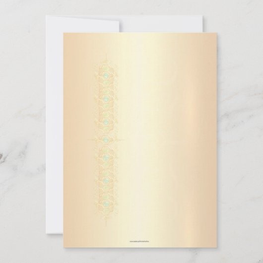 Invitation Citation inspirée dans la conception décorative (Dos)