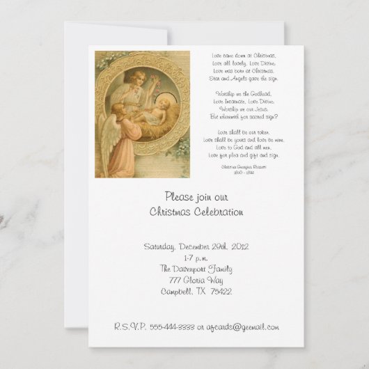 Invitation (citation) : L'amour est descendu à (Devant)