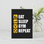 Invitation Citation Motivationnelle Gym Sleep Gym Repea (Debout devant)