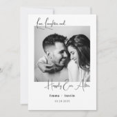 Invitation Citation Photo Polaroid Enregistrer La Date (Devant)