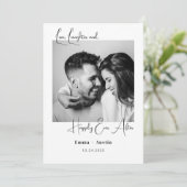 Invitation Citation Photo Polaroid Enregistrer La Date (Debout devant)