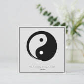 Invitation Citation zen : Sagesse et méditation (Debout devant)