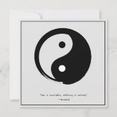 Invitation Citation zen : Sagesse et méditation (Devant)