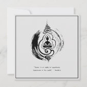 Invitation Citation zen : Sagesse et méditation (Devant)