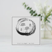 Invitation Citation zen : Sagesse et méditation (Debout devant)