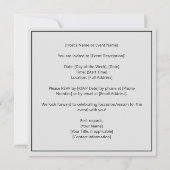 Invitation Citation zen : Sagesse et méditation (Dos)