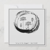 Invitation Citation zen : Sagesse et méditation (Devant)