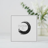 Invitation Citation zen : Sagesse et méditation (Debout devant)