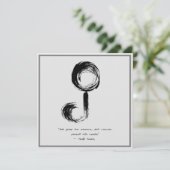 Invitation Citation zen : Sagesse et méditation (Debout devant)