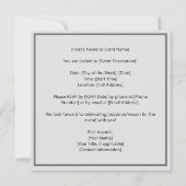 Invitation Citation zen : Sagesse et méditation (Dos)