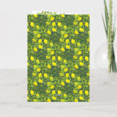 Invitation Citations de citrons jaunes et branches, Invitatio (Dos)