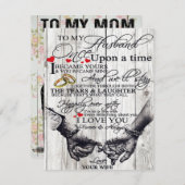 Invitation Citations drôles pour mon mari | Cadeau pour mari  (Devant / Derrière)