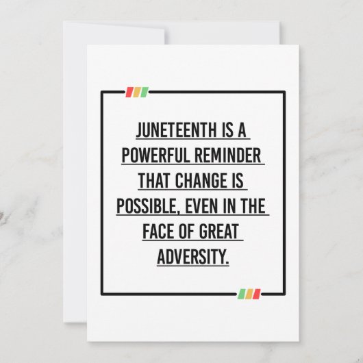 Invitation Citations du 11° siècle, Liberté des Africains-Amé (Devant)