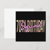 Invitation citations pour l'équipe du 70e anniversaire (Devant / Derrière)