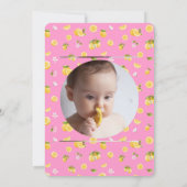 Invitation Citron 1er anniversaire Photo (Dos)