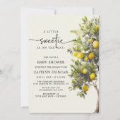 Invitation Citron Arbre Citrus Fruit Baby shower botanique (Devant)