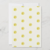 Invitation Citron Arbre Citrus Fruit Baby shower botanique (Dos)