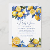 Invitation Citron | Baby shower d'été (Devant)