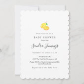 Invitation Citron Baby shower Élégant Cute Simple Moderne (Devant)