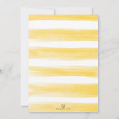 Invitation Citron Baby shower été Citrus soleil citron (Dos)