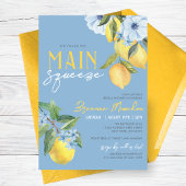 Invitation Citron Bleu A Trouvé Sa Fête des mariées De Squeez