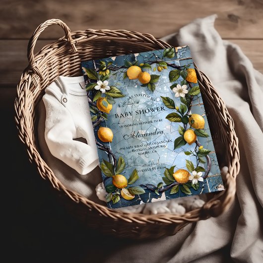 Invitation Citron Botanique Frais