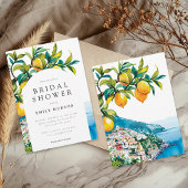 Invitation Citron Citrus Amalfi Coast Fête des mariées