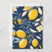 Invitation Citron Citrus Positano Fête des mariées (Dos)