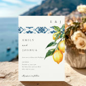 Invitation Citron Citrus Positano Mariage italien