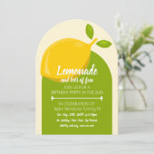 Invitation Citron design, Lemonade et beaucoup d'Anniversaire (Debout devant)