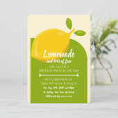 Invitation Citron design, Lemonade et beaucoup d'Anniversaire (Debout devant)
