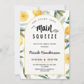 Invitation Citron elle a trouvé sa principale douche de nupti (Devant)