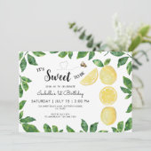 Invitation Citron Et Bumblebebe 1er anniversaire (Debout devant)