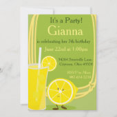 Invitation Citron et limonade (Devant)