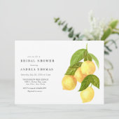 Invitation Citron et verdure | Fête des mariées botanique (Debout devant)